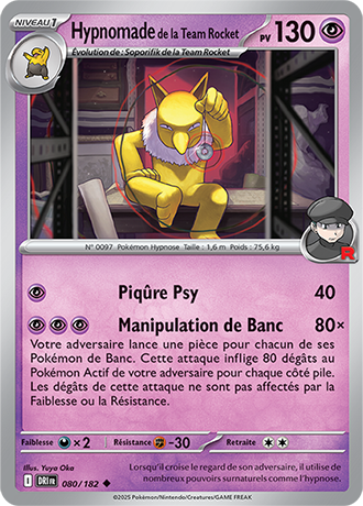 Hypnomade de la team Rocket 080/182