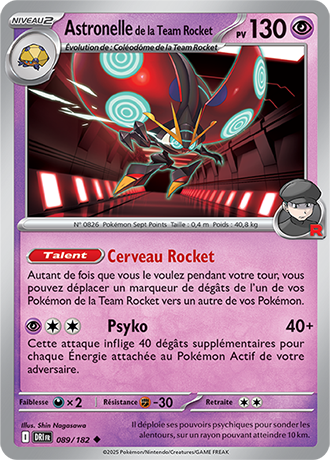 Astronelle de la Team Rocket 089/182