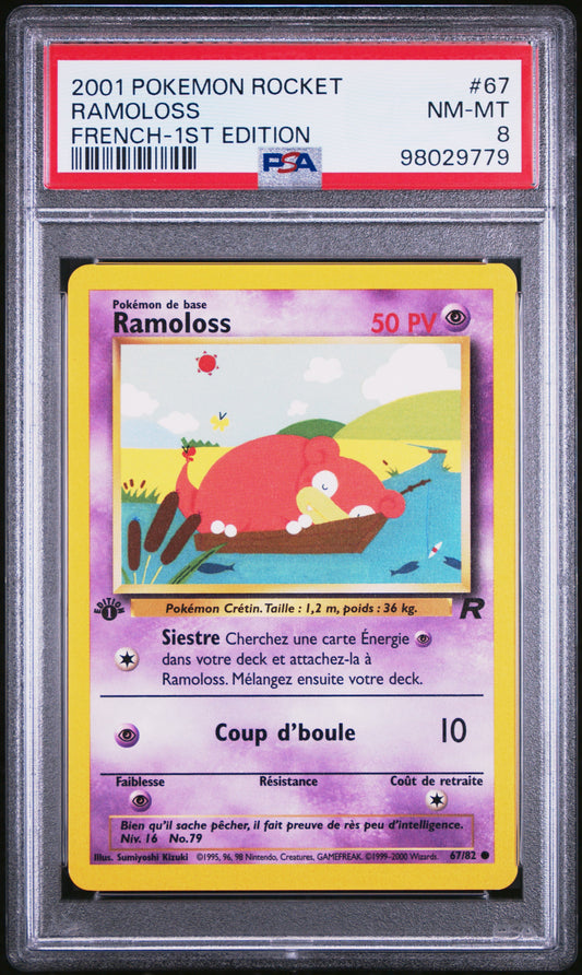 Ramoloss 67/82 Team Rocket Edition 1｜PSA 8