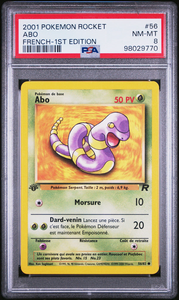 Abo 56/82 Team Rocket Edition 1 ｜PSA 8