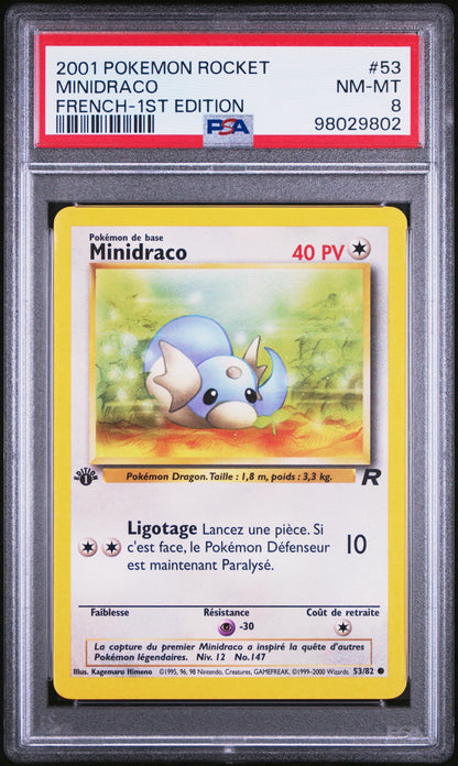 Minidraco 53/82 Team Rocket Edition 1 ｜PSA 8