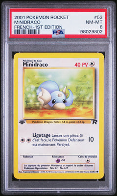 Minidraco 53/82 Team Rocket Edition 1 ｜PSA 8