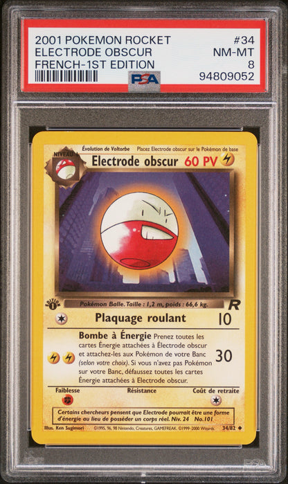 Electrode Obscur 34/82 Team Rocket Edition 1｜PSA 8