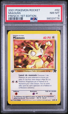 Miaouss 62/82 Team Rocket Edition 1｜PSA 8