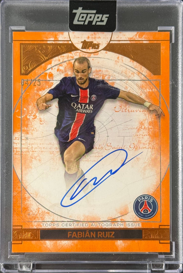 Fabian Ruiz 04/25 Vitruvian Autograph Card ｜Topps PSG Exhibiton 2024-2025
