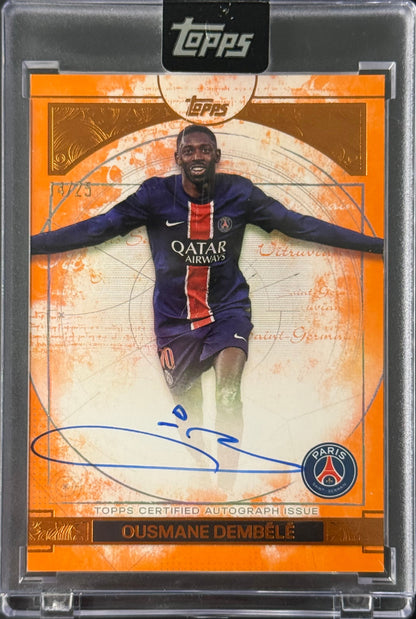 Ousmane Dembélé 14/25 Vitruvian Autograph Card ｜Topps PSG Exhibiton 2024-2025