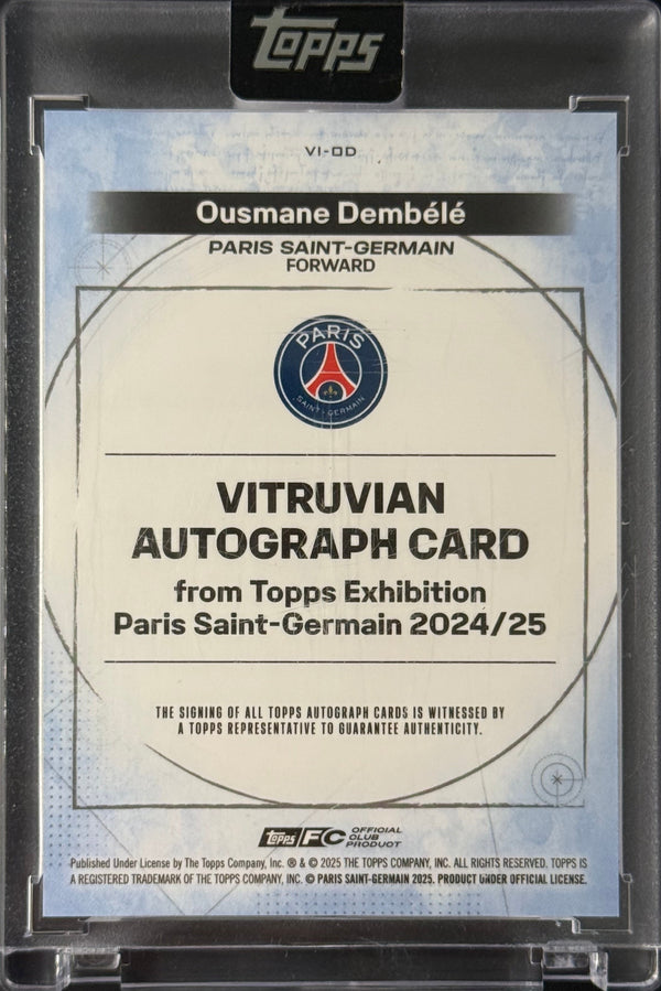 Ousmane Dembélé 14/25 Vitruvian Autograph Card ｜Topps PSG Exhibiton 2024-2025