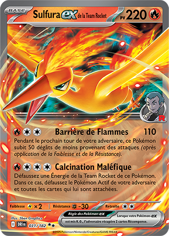 Sulfura Ex de la Team Rocket 031/182