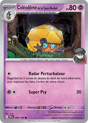 Coléodôme de la team Rocket 088/182