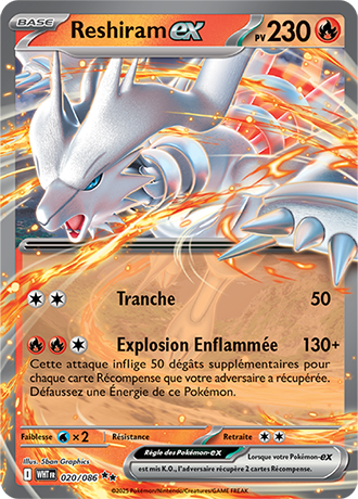 Reshiram Ex 020/086