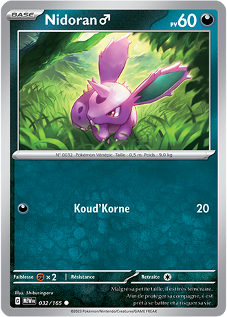 Reverse｜Nidoran♂ 032/165