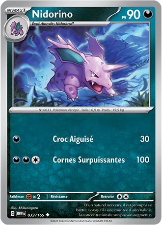 Reverse｜Nidorino 033/165
