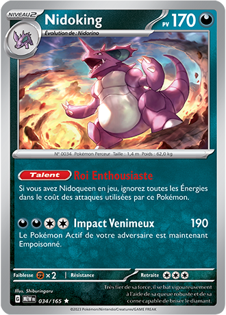 Holographique｜Nidoking 034/165