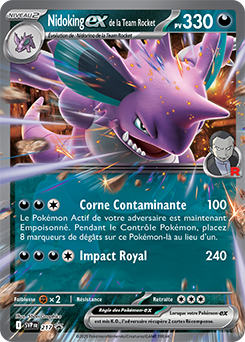 Nidoking Ex de la Team Rocket SVP217