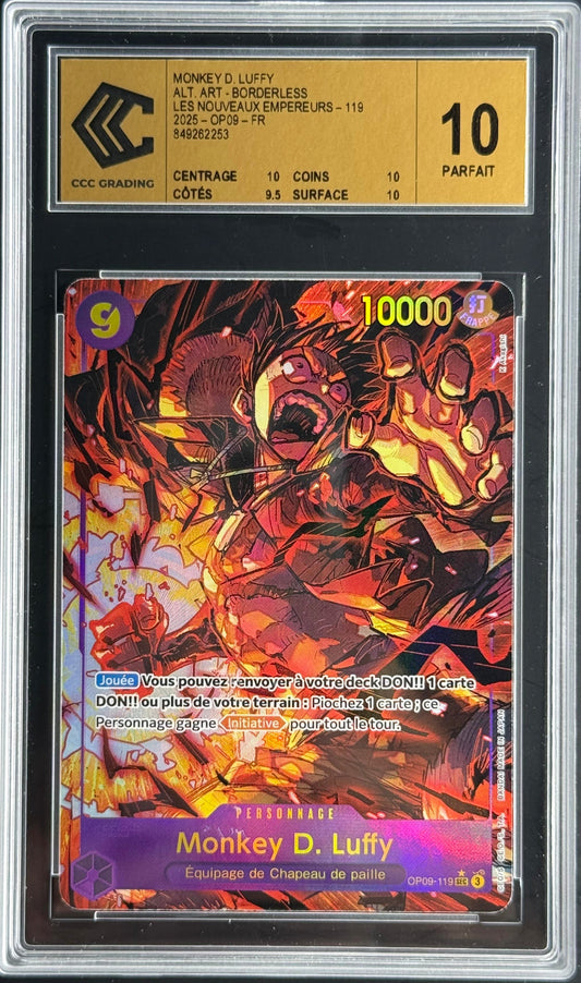 Monkey D. Luffy Alt Art OP019-119 Sec｜Les Nouveaux Empereurs｜CCC 10 GOLD LABEL